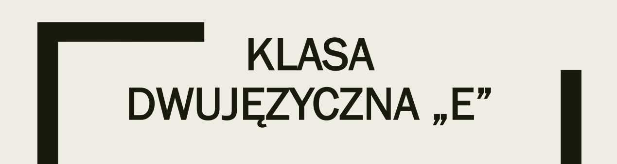 Klasa E
